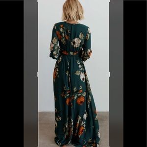 Baltic Born Luis Maxi Dress in Deep Topaz Floral